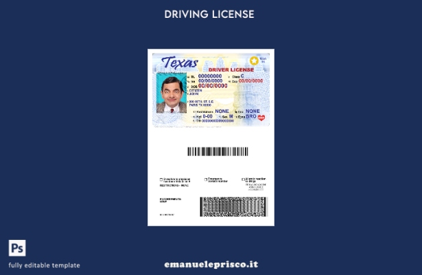 verified style modello DL USA Texas stile verificato template